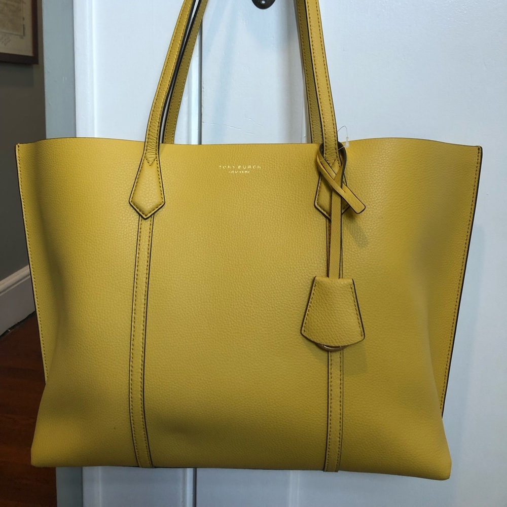 Tory Burch Perry Triple Compartment Tote in Golden Sunset